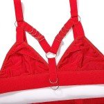 Red Lace Bodysuit and Lingerie Set for Women