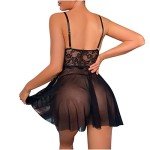 Lace Babydoll Lingerie Set with Matching Panty