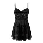 Lace Babydoll Lingerie Set with Matching Panty