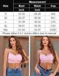 Avidlove Adjustable Lace Bralette Crop Top - Pink
