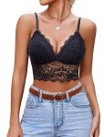 Avidlove Women's V Neck Lace Bralette Top
