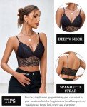 Avidlove Women's V Neck Lace Bralette Top
