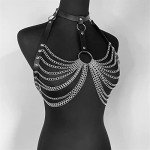 Chic Leather Cage Bra for Women’s Lingerie