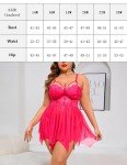 Avidlove Plus Size Mesh Lace Lingerie Top