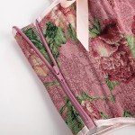 Pink Floral Women's Corset Top - Size 16