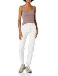 Amazon Essentials Women's 2-Pack Slim Fit Square Neck Tank, Light Beige/Dark Taupe, X-Large