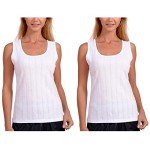 Patricia Women's Soft Cotton Cami Tank Tops - 2 Pack