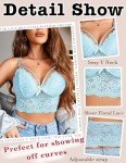 Avidlove Light Blue Lace Bralette for Women