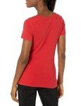 Amazon Essentials Women's Classic-Fit Short-Sleeve V-Neck T-Shirt, Pack of 2, Red/White, XX-Large