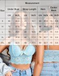Avidlove Light Blue Lace Bralette for Women