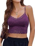 Avidlove Adjustable Lace Bralette Cami Crop Top