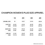 Champion Women's Tshirt, Classic Sport, Moisture-Wicking Tshirt Athletic Top for Women Plus, Black Reflective C Logo, 2X