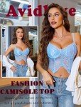 Avidlove Lace Bralette Top - Light Blue