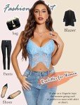 Avidlove Lace Bralette Top - Light Blue