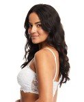 Jenny Jen Women's Adjustable Bandeau Bra in White