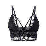 Buitifo Women's Criss Cross Lace Cami Bra