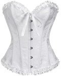 White Lace Corset Top for Women