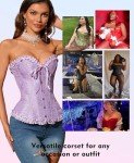 White Lace Corset Top for Women