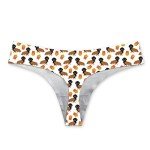 Kawaii Animal Print T-Back Thong Briefs for Women