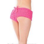 Hot Pink Ruffle Boyshorts for Plus Size Women