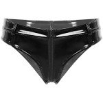 Moily Women's Shiny PVC Leather Dance Thongs