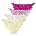 Silk Bikini Bottom Underwear for Women