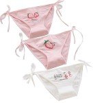 3-Pack Women's Japanese Lolita Side Tie Bikini Panties