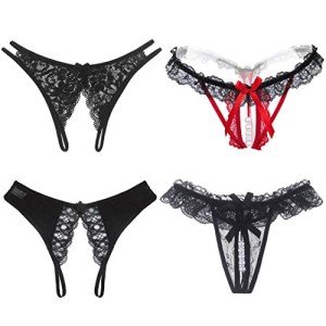 KHUFUZI Women's Lace Briefs and Lingerie Set