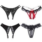 KHUFUZI Women's Lace Briefs and Lingerie Set