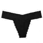 Pack of 6 Black Seamless Women's Thong Panties