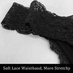 Pack of 6 Black Seamless Women's Thong Panties