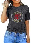 RANLUP Women's Guns N' Roses Tee Shirt Summer Short Sleeve Cute Graphic Loose Tees Tops