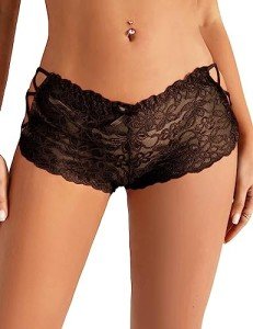 Black Lace Boyshorts for Women – Cheeky Style
