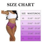 6 Pack High Waist Lace Thongs for Women