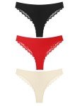 Avidlove Women's Lace Tanga Underwear 3-Pack