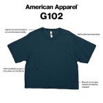 American Apparel Women's Fine Jersey Boxy T-Shirt, Style G102, 2-Pack, White (2-Pack), Small