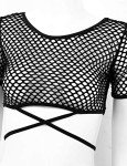 YOOJIA Women's Fishnet Lingerie Set in Black