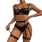 Black See-Through Lingerie Set for Women