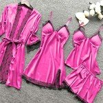 Seamless Cotton Lingerie Bodysuit and Sleepwear Set