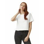 American Apparel Women's Fine Jersey Boxy T-Shirt, Style G102, 2-Pack, White (2-Pack), Small