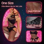 Sexy Mesh Bodysuit for Women - Black Lingerie