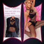 Sexy Mesh Bodysuit for Women - Black Lingerie