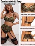 Avidlove Gold Lace Lingerie Set for Women