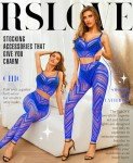 RSLOVE Women's Sexy Fishnet Lingerie Bodystocking