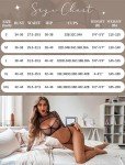 Avidlove Women's Sexy Mesh Lingerie Set - Black