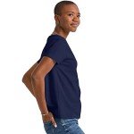 Hanes Womens Essentials Oversized T-Shirt Pack, Cotton Tee for Women, Relaxed Fit, 3-Pack, Athletic Navy, Medium