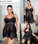 Avidlove Plus Size Floral Lingerie Set for Women