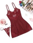 Avidlove Lace Babydoll Chemise & Thong Set