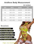 Avidlove Sheer Garter Set for Women - Fluorescent Yellow