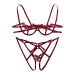 Zzalalana Strappy 2-Piece Lingerie Set for Women